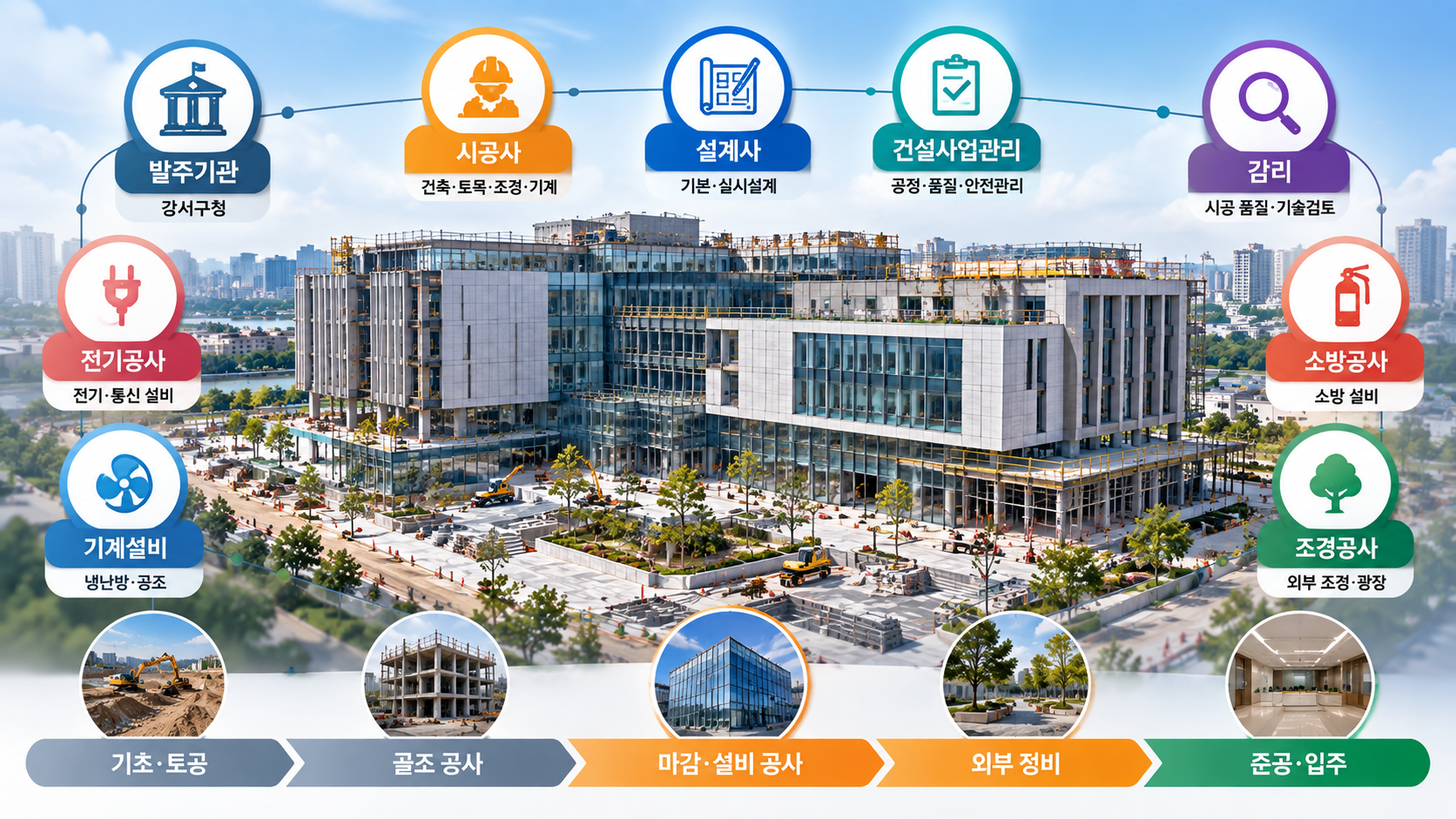 강서구 통합신청사 건립공사(건축,토목,조경,기계) IMG02 정보 이미지