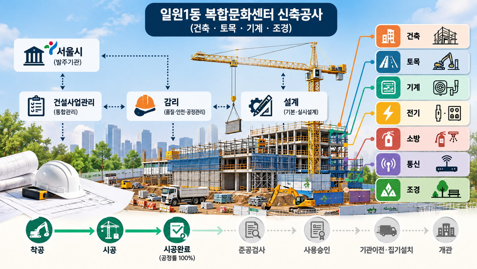 일원1동 복합문화센터 신축공사(건축,토목,기계,조경) IMG02 정보 이미지