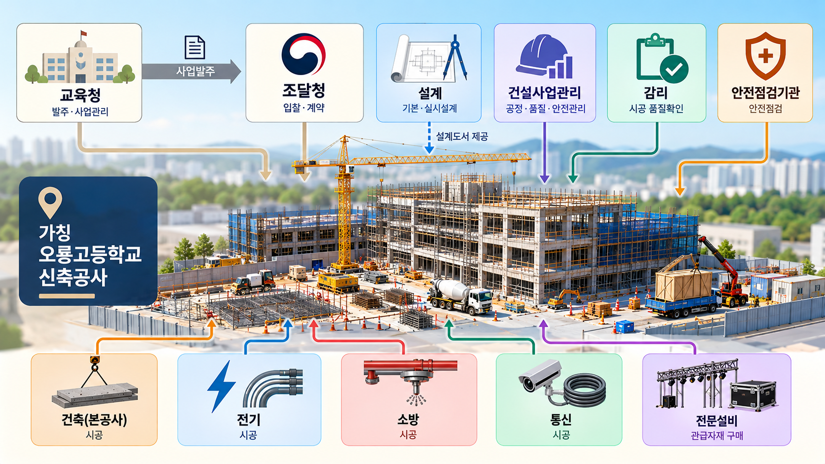 가칭 오룡고등학교 신축공사 IMG02 정보 이미지