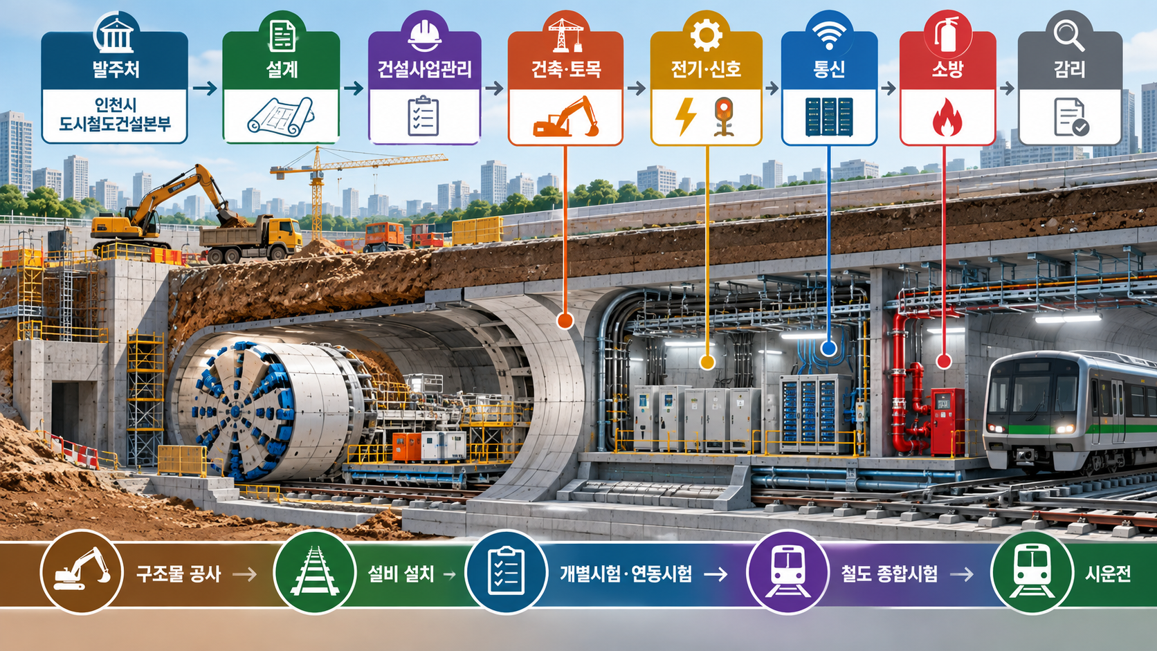서울도시철도 7호선 청라국제도시 연장 1공구 건설공사 IMG02 정보 이미지